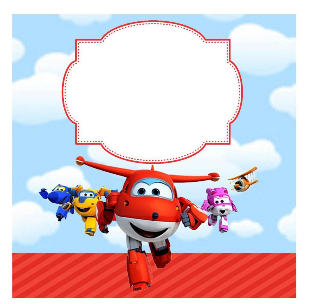 convite super wings para imprimir