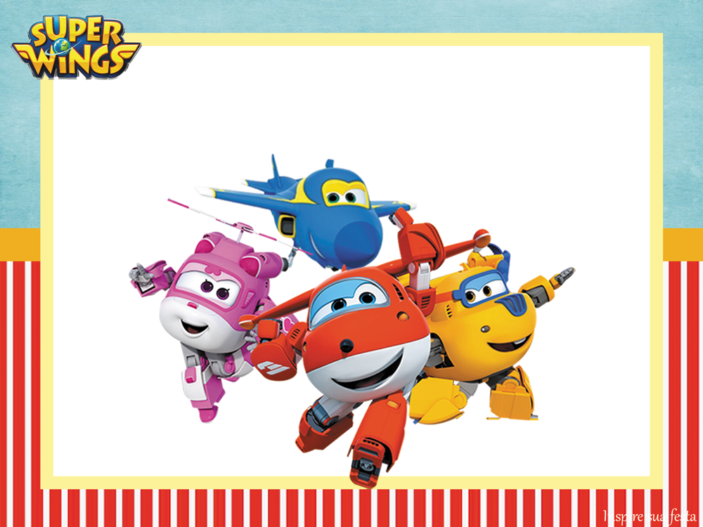 convite super wings para imprimir