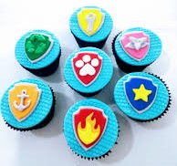 cupcake patrulha canina pasta americana