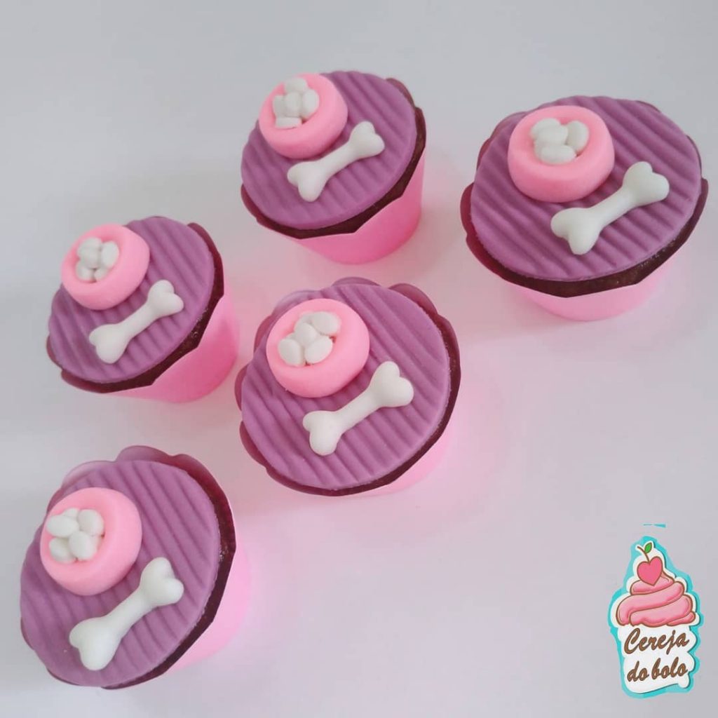 cupcake patrulha canina rosa