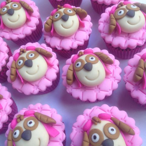 cupcake patrulha canina rosa