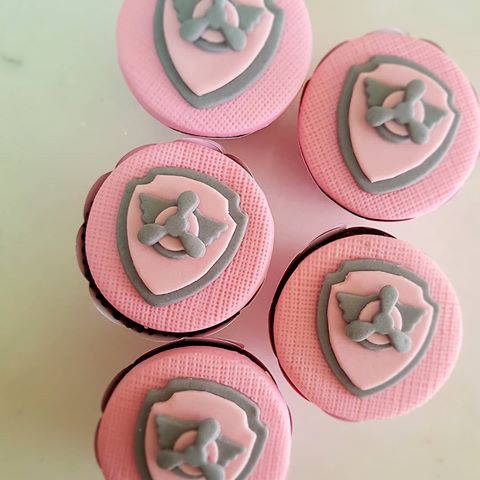 cupcake patrulha canina rosa