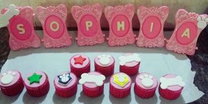 cupcake patrulha canina rosa