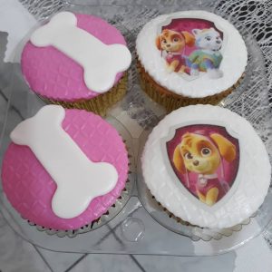cupcake patrulha canina rosa