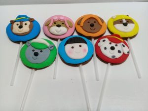 cupcake patrulha canina pirulito