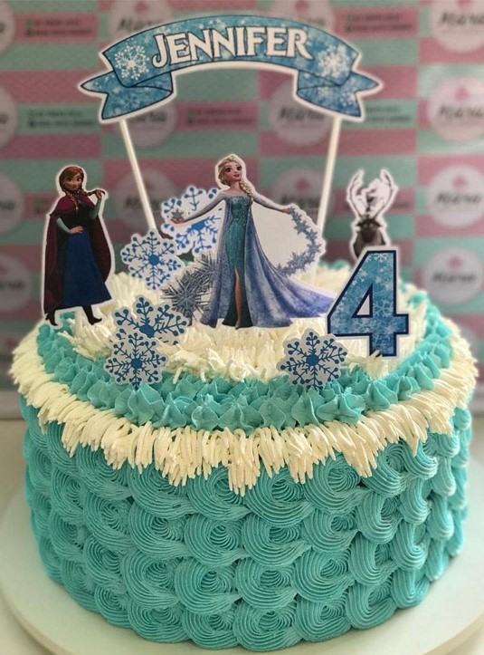 bolo da elsa simples