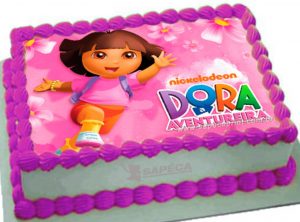 bolo dora aventureira papel arroz