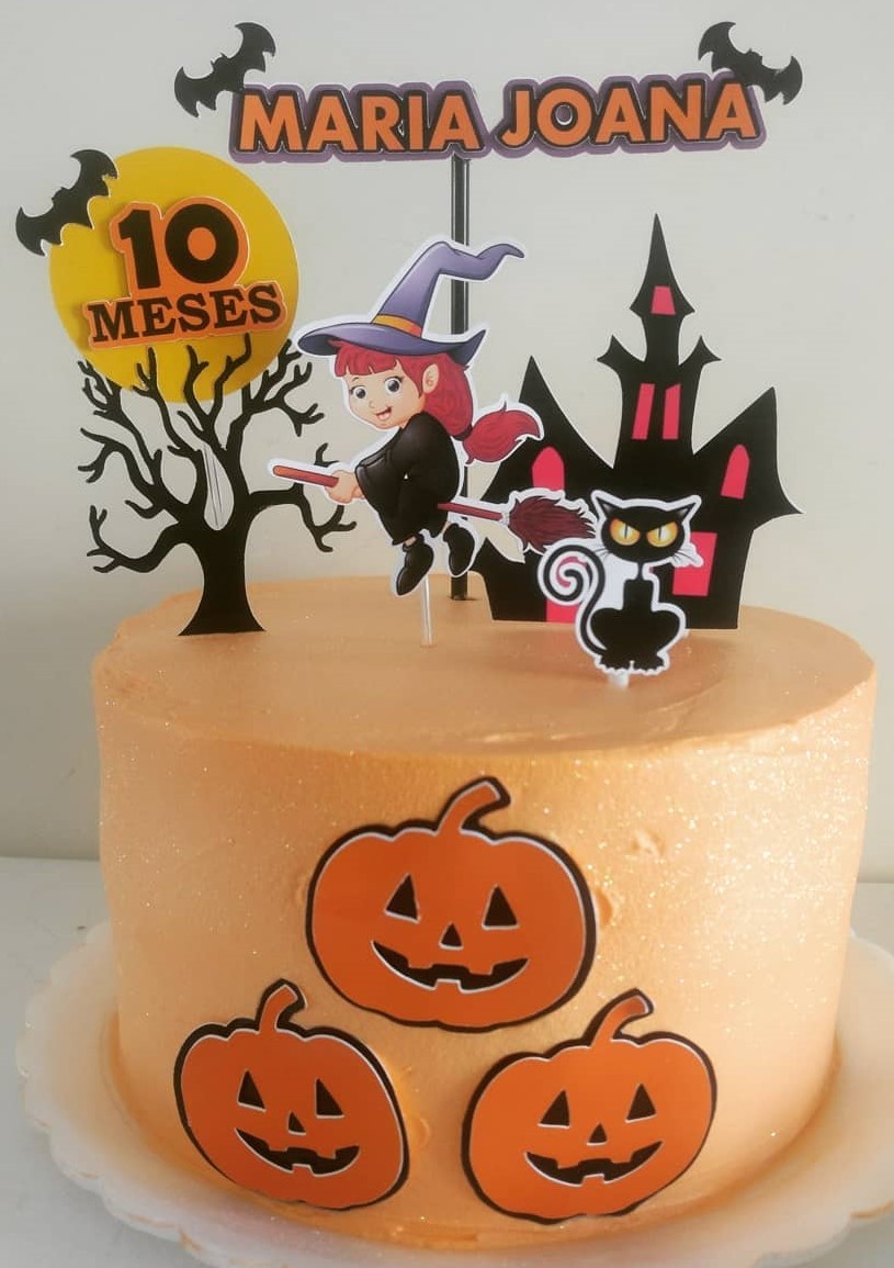 bolo halloween mesversario