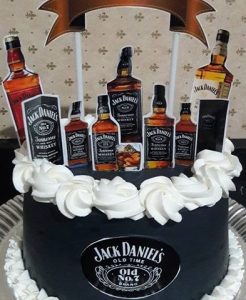 bolo jack daniels redondo