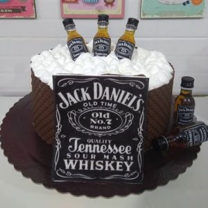 bolo jack daniels redondo