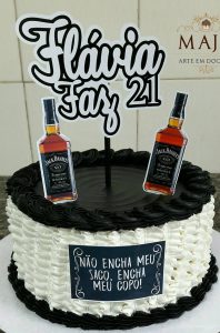 bolo jack daniels redondo