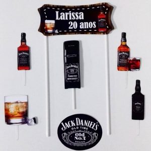 topo de bolo jack daniels