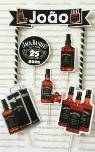 topo de bolo jack daniels