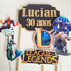 topo de bolo league of legends para imprimir