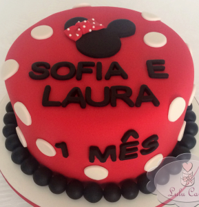 bolo mesversario minnie