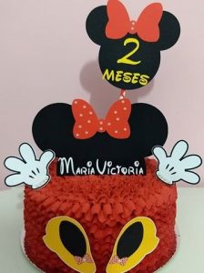 bolo mesversario minnie