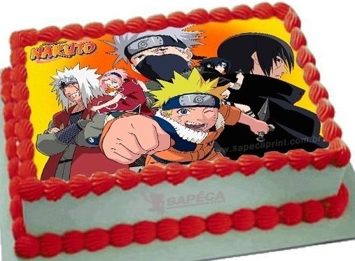 bolo naruto papel arroz