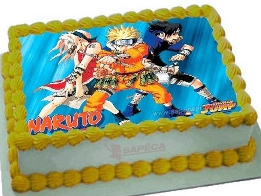 bolo naruto papel arroz