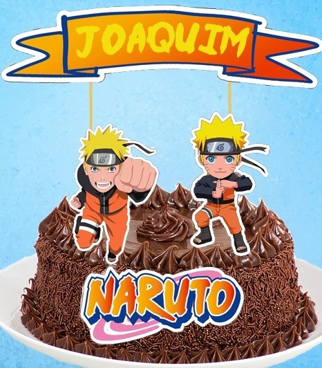 bolo naruto com topper