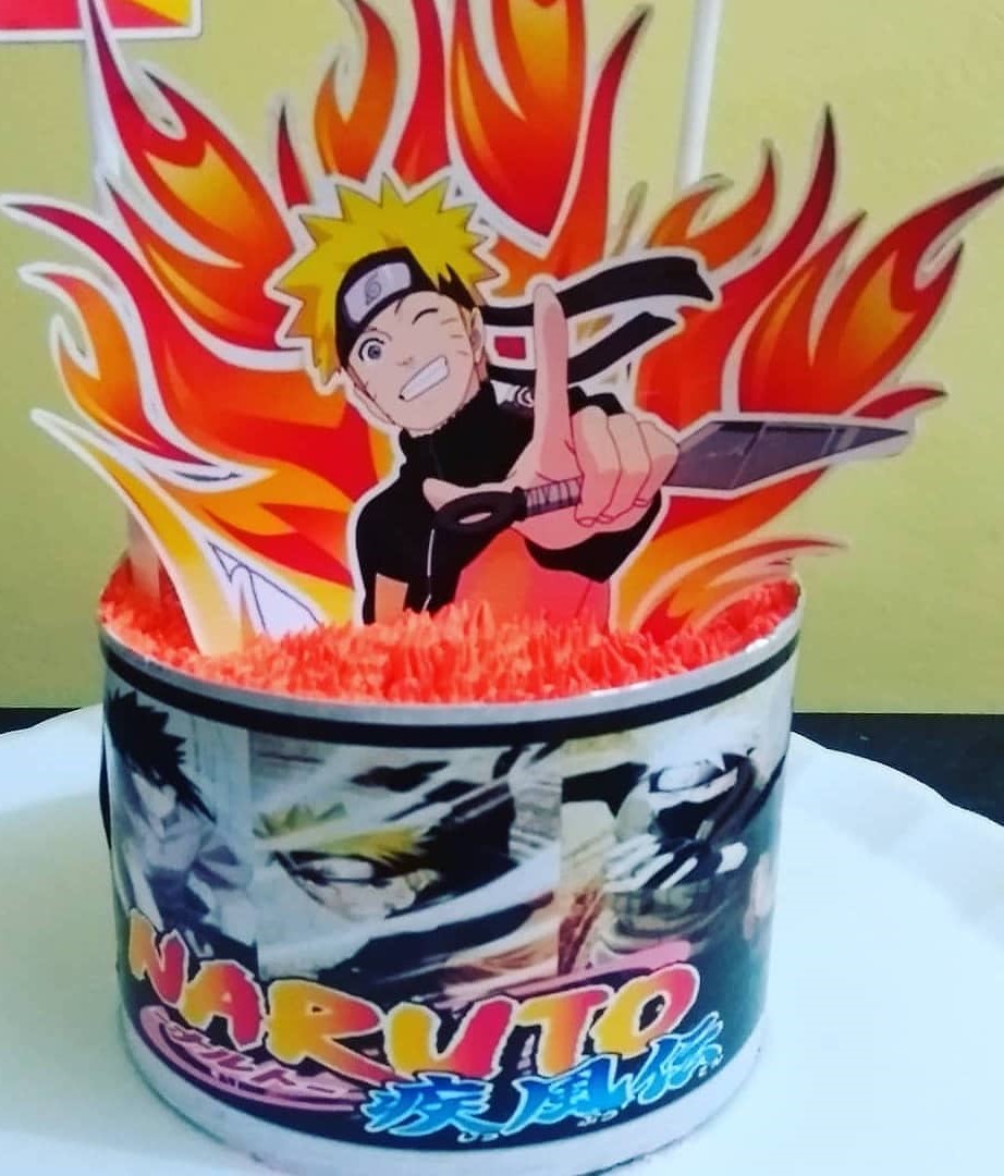 bolo naruto com topper