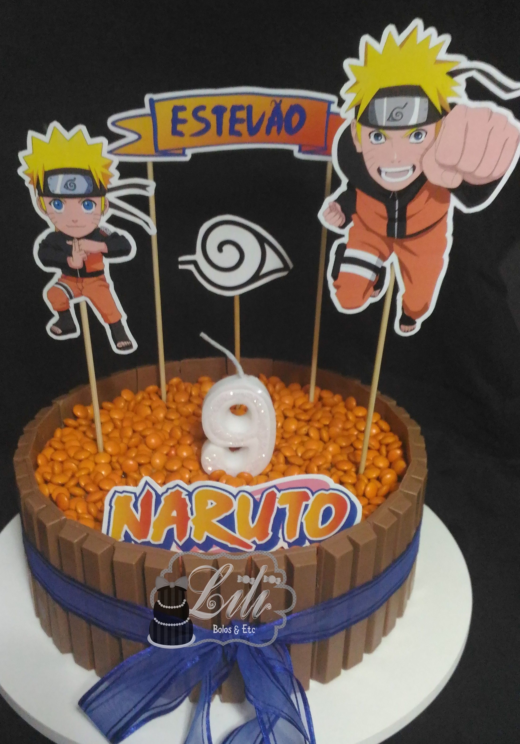 adociee - Bolo Chantininho Personalizado Tema Naruto