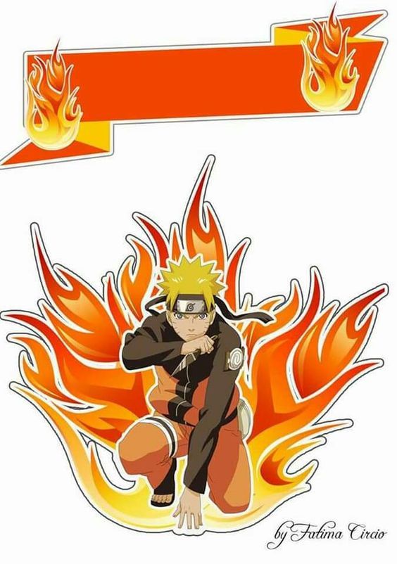 adociee - Bolo Chantininho Personalizado Tema Naruto