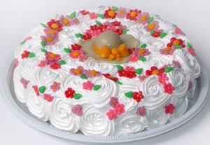 bolo primavera chantilly