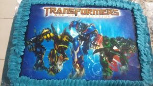 bolo transformers papel arroz