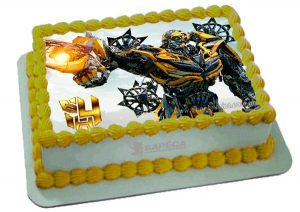bolo transformers quadrado