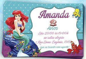 convite simples ariel