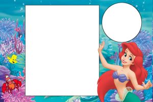 convite ariel em branco