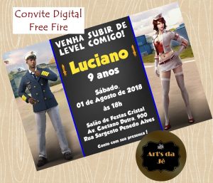 convite free fire digital