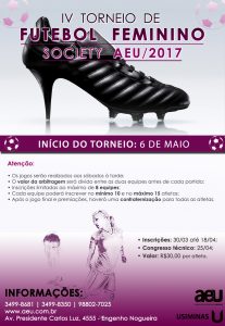 convite de futebol feminino