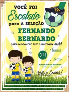 convite de futebol brasil