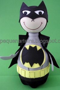 lembrancinha do batman garrafa pet