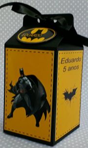 lembrancinha de batman caixa de leite