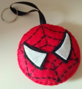 lembrancinha homem aranha feltro