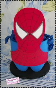 lembrancinha homem aranha garrafa pet