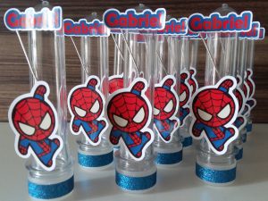 lembrancinha homem aranha tubete