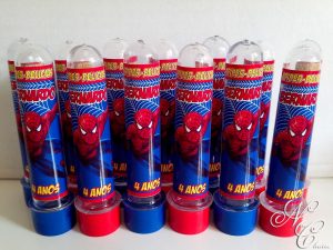 lembrancinha homem aranha tubete