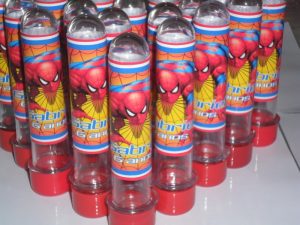 lembrancinha homem aranha tubete