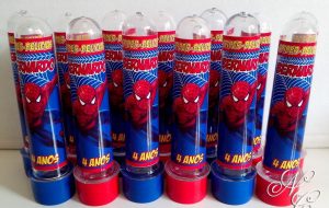 lembrancinha homem aranha tubete