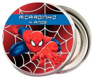 lembrancinha homem aranha latinha