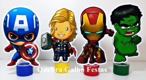 lembrancinha vingadores tubetes