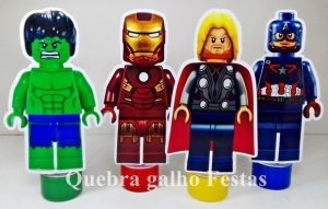 lembrancinha vingadores tubetes