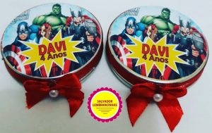 lembrancinha vingadores personalizada