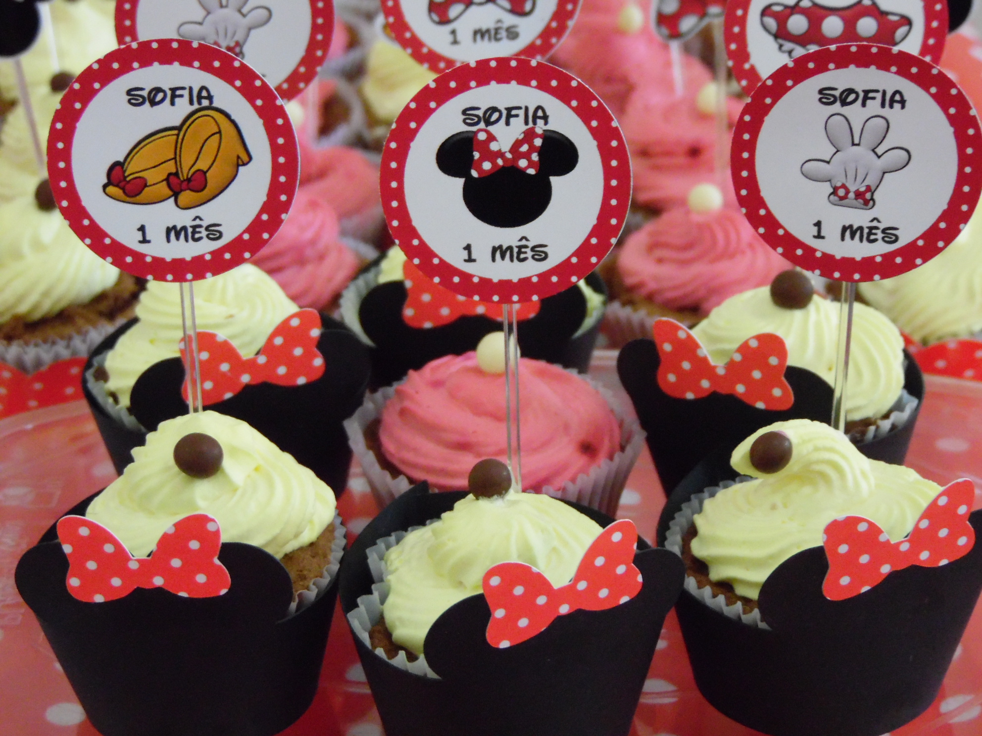 cupcake minnie Com Topper