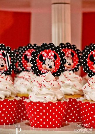 cupcake minnie Com Topper