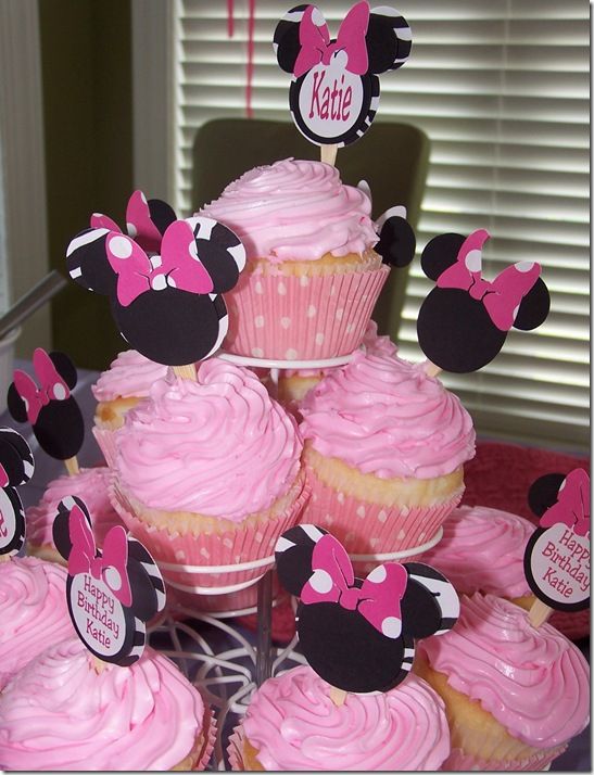 cupcake minnie Com Topper