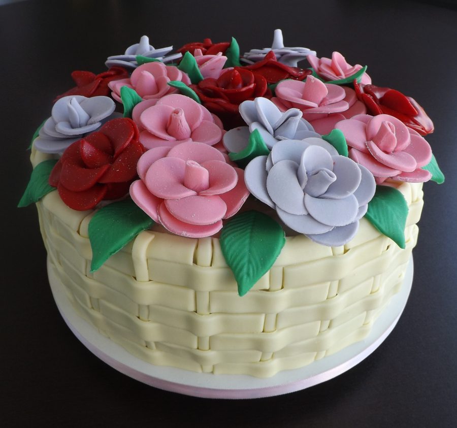 bolo de aniversário Flores